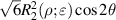$\sqrt 6 R_2^2(\rho ;\varepsilon )\cos 2\theta $