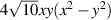 $4\sqrt {10} xy({x^2} - {y^2})$