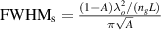$}}_}} = \frac \right)\lambda _o^2/\left( L} \right)}}}$