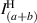 $I^{\mathrm{H}}_{(a+b)}$