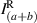 $I^{\mathrm{R}}_{(a+b)}$