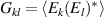 $G_{kl} = \langle{E_k(E_l)^*}\rangle$