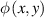 $\phi \left( {x,y} \right)$