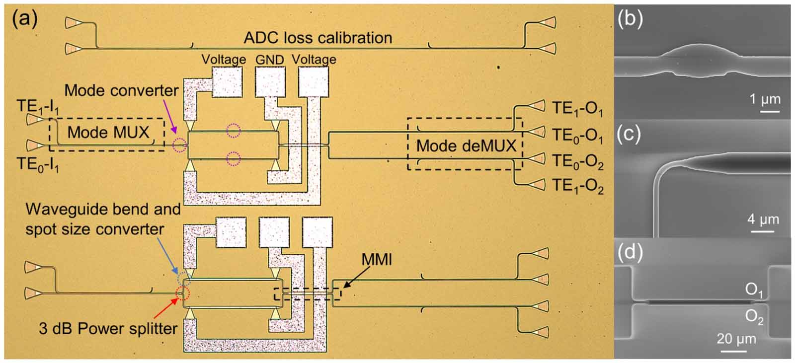 Dual-mode 1 × 2 optical switch with simultaneous modulation based on ...