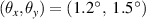 $\left( ,} \right) = \left( }1.5^\circ } \right)$