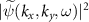 $|\widetilde(k_,k_,\omega)|^$