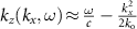 $k_(k_,\omega)\!\approx\!\tfrac-\tfrac^}}}$