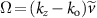 $\Omega\! = \!(k_-k_})\widetilde$