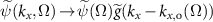 $\widetilde(k_,\Omega)\!\rightarrow\!\widetilde(\Omega)\widetilde(k_-k_}(\Omega))$