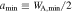 ${a}_{{\rm{\min }}}\equiv {W}_{{\rm{A}},{\rm{\min }}}/2$