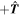 $+\hat{{\boldsymbol{T}}}$