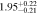 $1.9{5}_{-0.21}^{+0.22}$