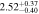 $2.5{2}_{-0.40}^{+0.37}$