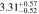$3.3{1}_{-0.52}^{+0.57}$