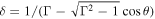$\delta =1/({\rm{\Gamma }}-\sqrt{{{\rm{\Gamma }}}^{2}-1}\cos \theta )$