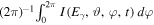 ${(2\pi )}^{-1}{\int }_{0}^{2\pi }I({E}_{\gamma },\vartheta ,\varphi ,t)\,d\varphi $