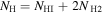 ${N}_{{\rm{H}}}={N}_{{\rm{HI}}}+2{N{}_{{\rm{H}}}}_{2}$