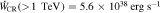 ${\dot{W}}_{{\rm{CR}}}(\gt \,{\rm{1}}\,\,\,{\rm{TeV}}\,)=5.6\times 1{0}^{38}\,{\rm{erg}}\,{{\rm{s}}}^{-1}$