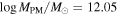 $\mathrm{log}{M}_{{\rm{PM}}}/{M}_{\odot }=12.05$