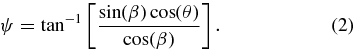 Equation (2)