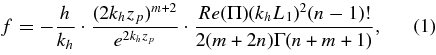 Equation (1)