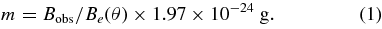 Equation (1)