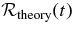 ${\cal R}_{{\rm theory}}(t)$