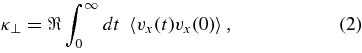 Equation (2)