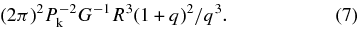 Equation (7)