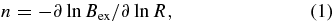 Equation (1)