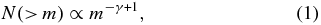 Equation (1)