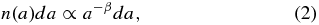 Equation (2)