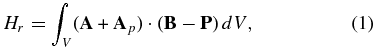 Equation (1)