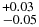 $^{+0.03}_{-0.05}$