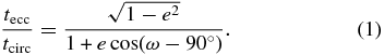 Equation (1)