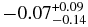 $-0.07^{+0.09}_{-0.14}$
