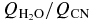 $Q_{{\rm H_2O}}/Q_{{\rm CN}}$
