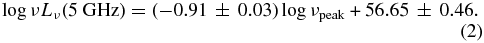 Equation (2)