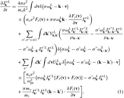 Equation (1)