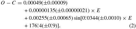 Equation (2)