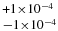 $^{+1\times 10^{-4}}_{-1\times 10^{-4}}$