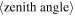 $\langle \mathrm{zenith}\,\mathrm{angle}\rangle $
