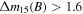 ${\rm{\Delta }}{m}_{15}(B)\gt 1.6$