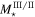 ${M}_{\star }^{\mathrm{III}/\mathrm{II}}$