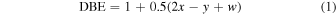 Equation (1)