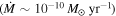 $(\dot{M}\sim {10}^{-10}\,{M}_{\odot }\,{\mathrm{yr}}^{-1})$