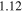$1.12$