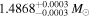 ${1.4868}_{-0.0003}^{+0.0003}\,{M}_{\odot }$
