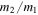 ${m}_{2}/{m}_{1}$