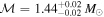 ${ \mathcal M }={1.44}_{-0.02}^{+0.02}\,{M}_{\odot }$